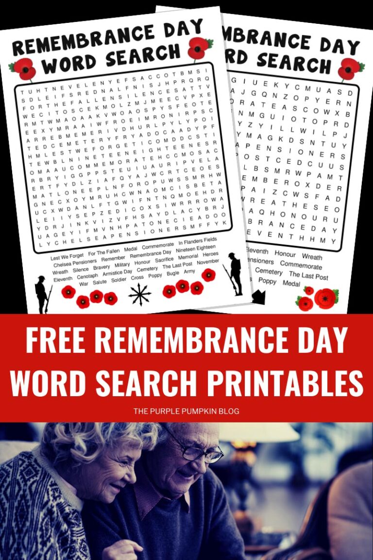 Remembrance Day Free Printables (Poppy Day Printables)