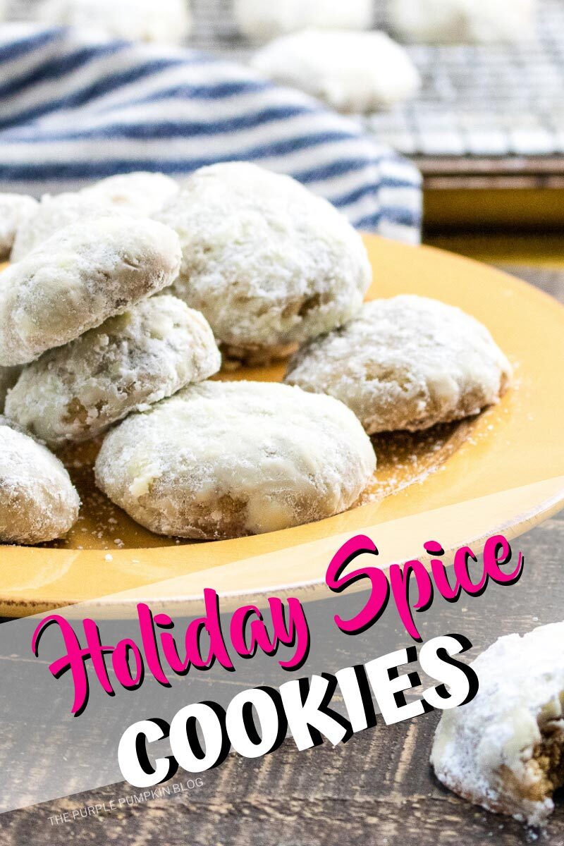 How to Make Holiday Spice Cookies Covered with Powdered Sugar