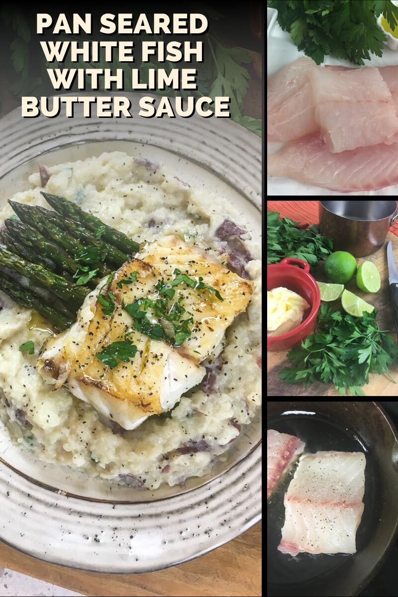 How to Make Pan Seared White Fish with Lime Butter Sauce
