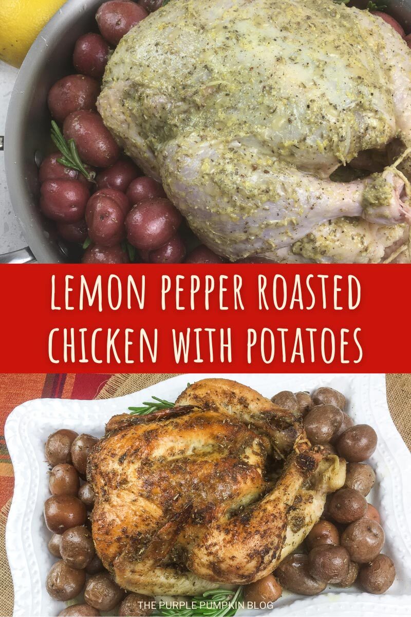 Lemon Pepper Roasted Chicken with Potatoes