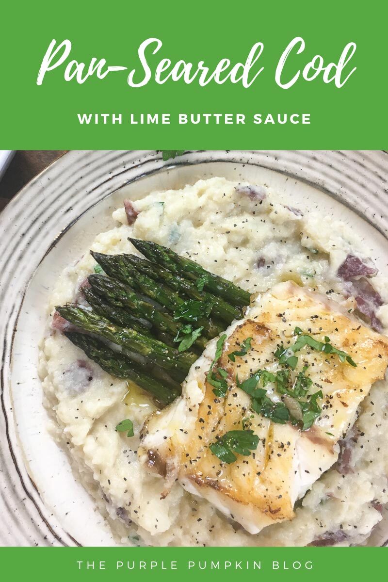 Pan-Seared Cod with Lime Butter Sauce