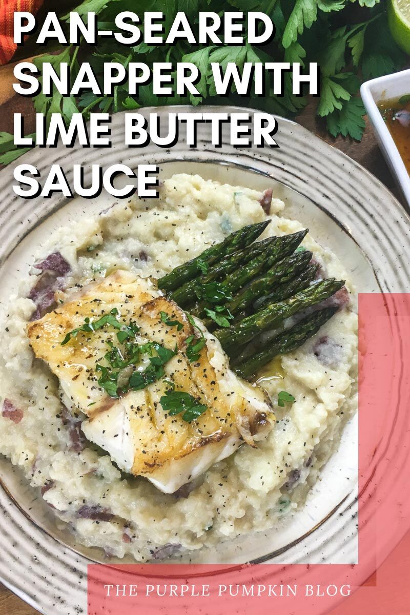 Pan-Seared Snapper with Lime Butter Sauce