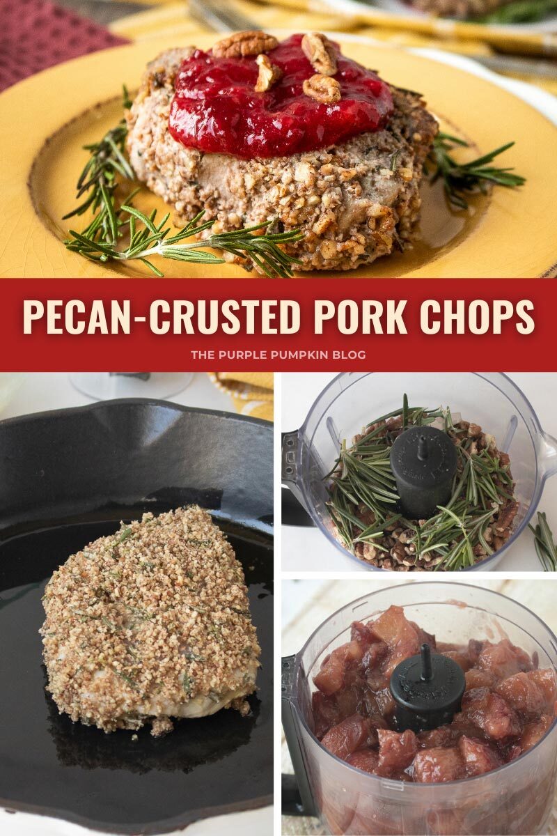 Pecan-Crusted Pork Chops Recipe with Plum Sauce
