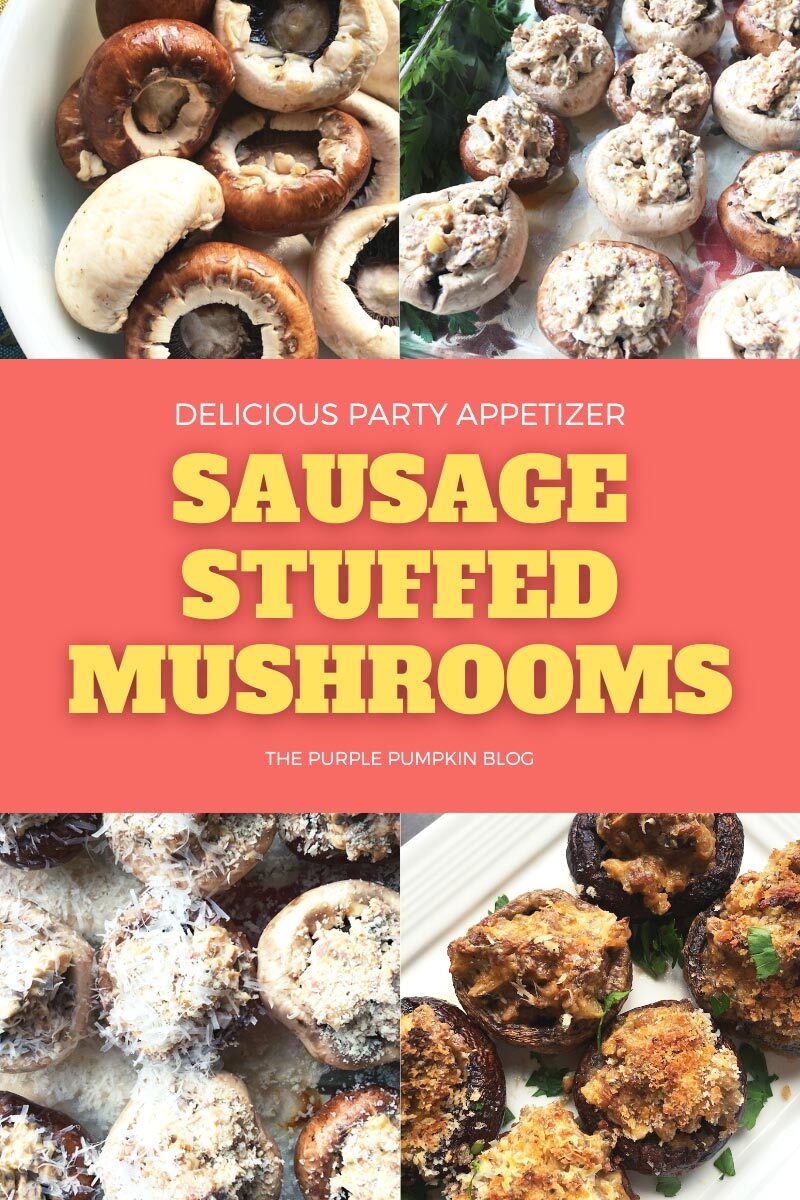 Sausage Stuffed Mushrooms - Delicious Party Appetizer