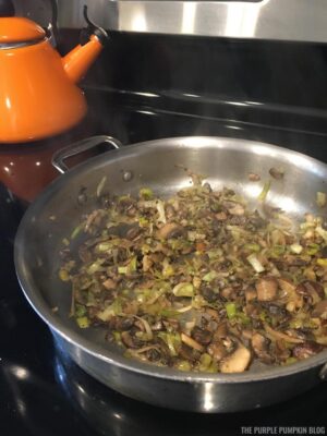 Sauteed Mushrooms in Pan