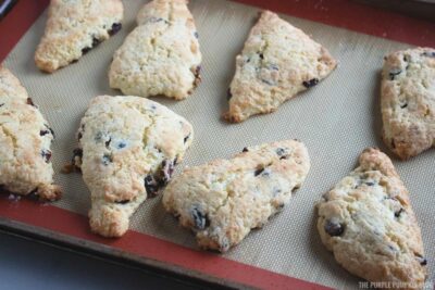 Baked Cranberry Orange Scones