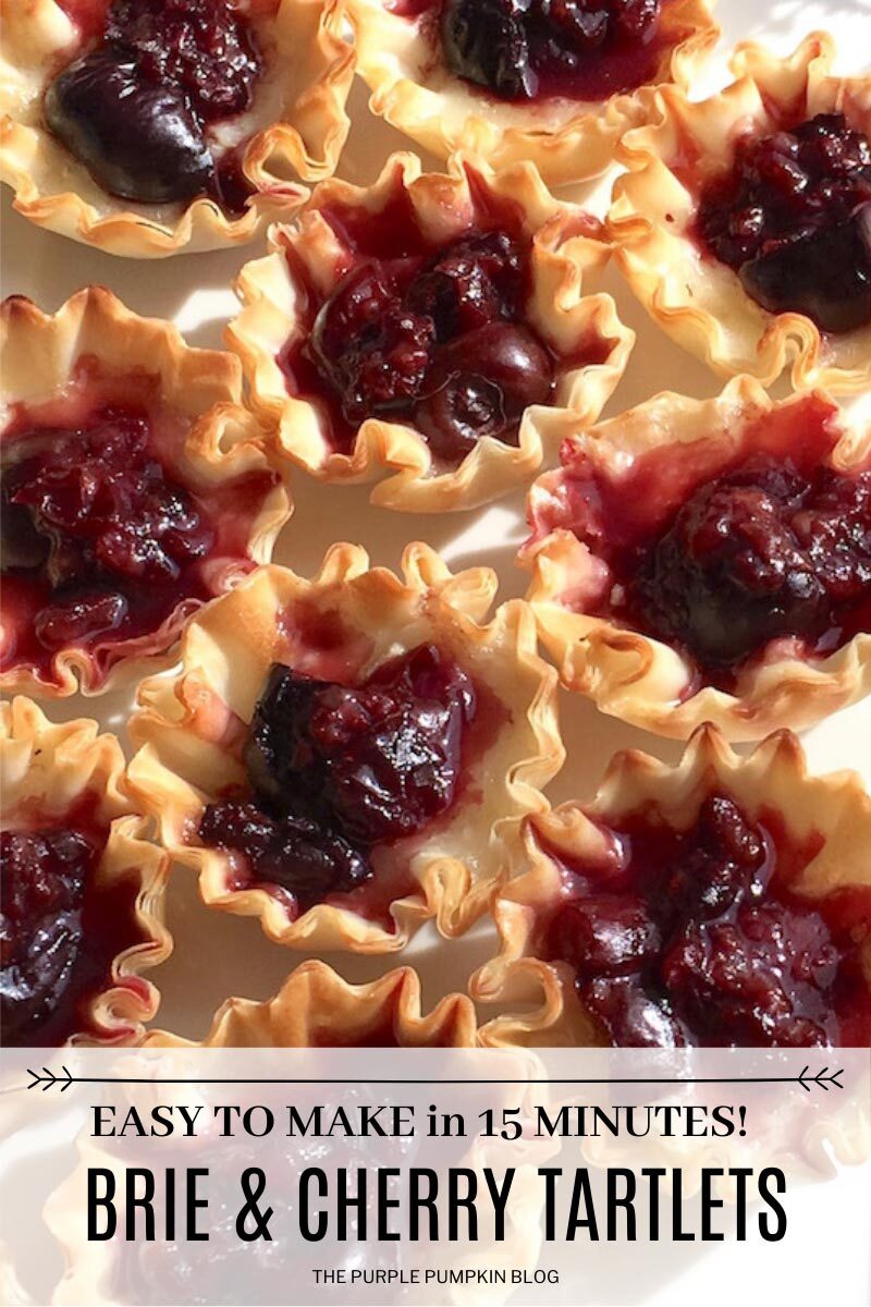 Brie & Cherry Tartlets - Easy to Make in 15 Minutes!