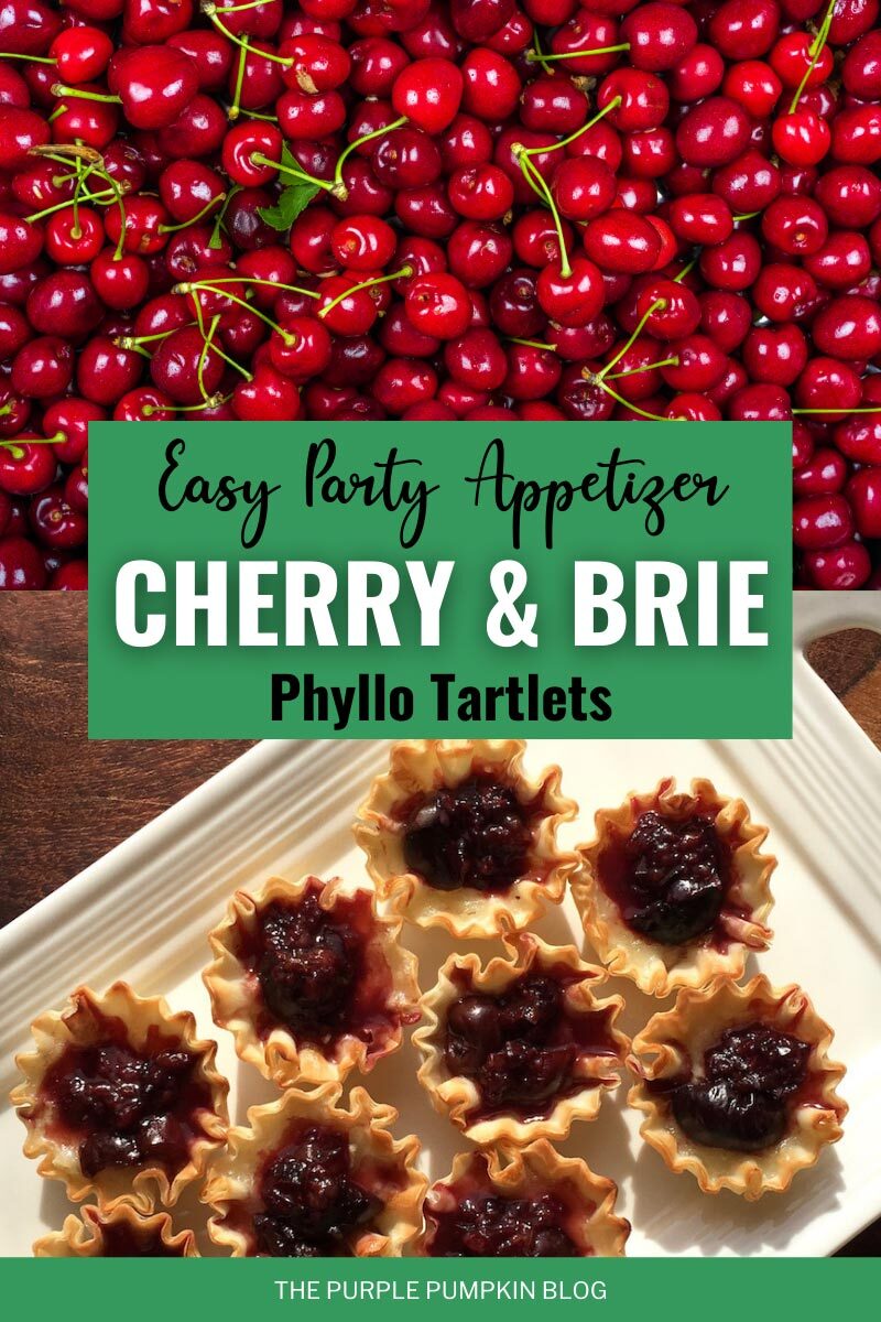 Cherry Brie Phyllo Tartlets - An Easy Party Appetizer!