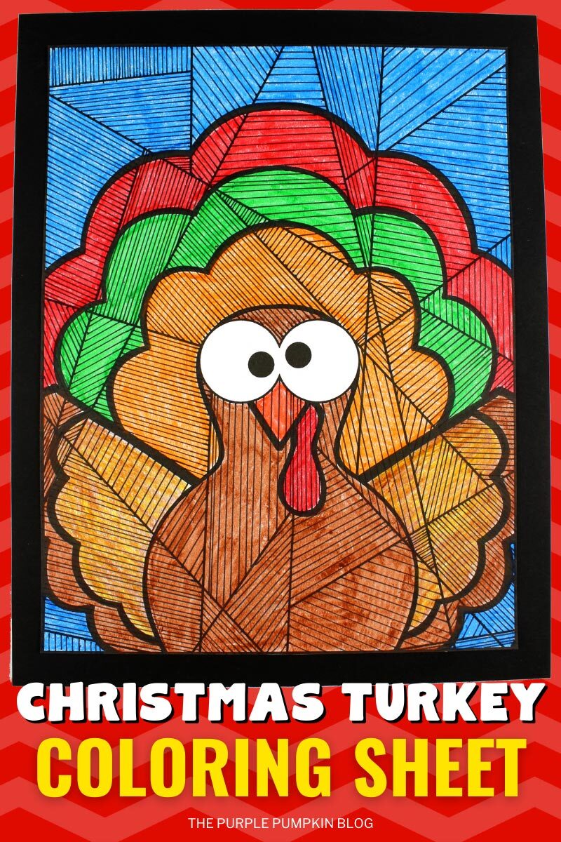 Christmas Turkey Coloring Sheet