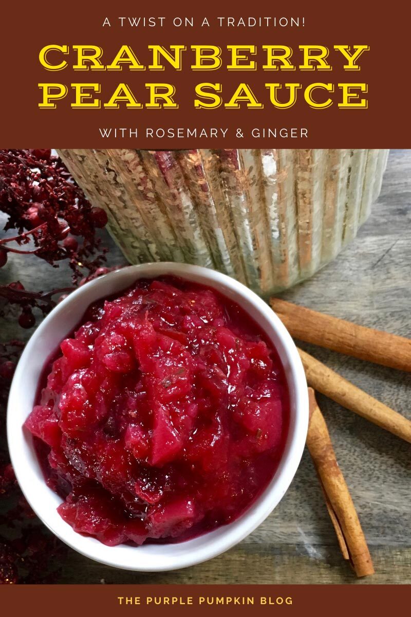 Cranberry Pear Sauce - A Twist on a Traditional Recipe