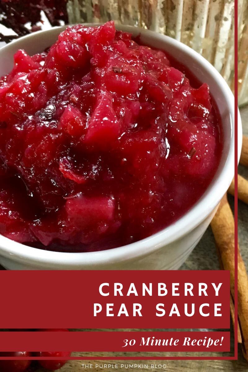 Cranberry Pear Sauce in 30 Minutes!