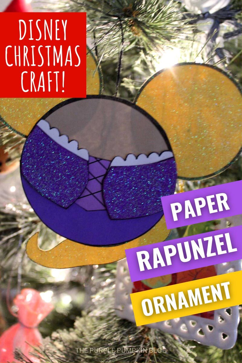 Disney Christmas Craft! Paper Rapunzel Ornament