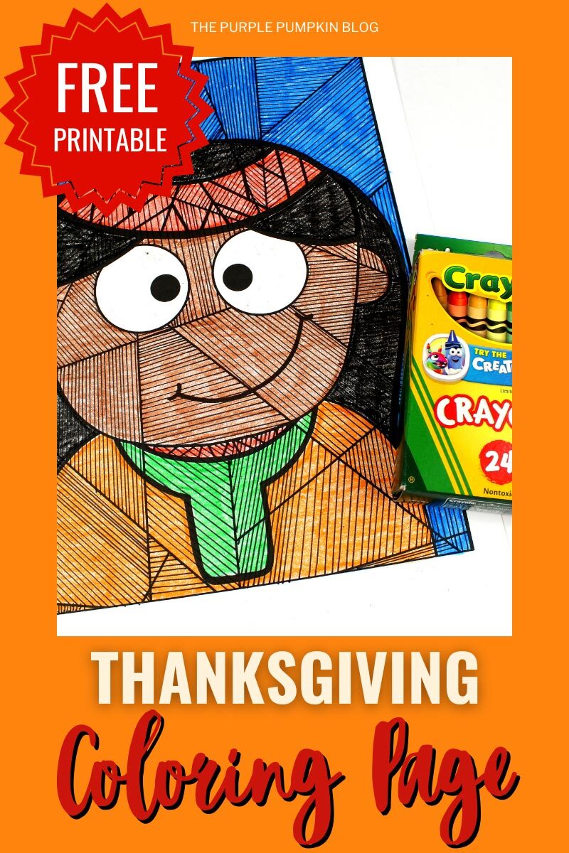 Free Printable Thanksgiving Native American Boy Coloring Page