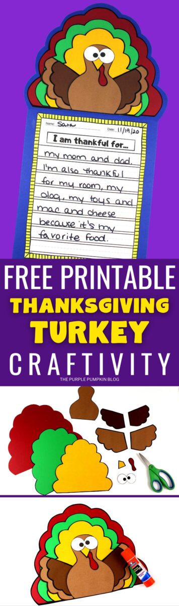 Free Printable Thanksgiving Turkey Craftivity