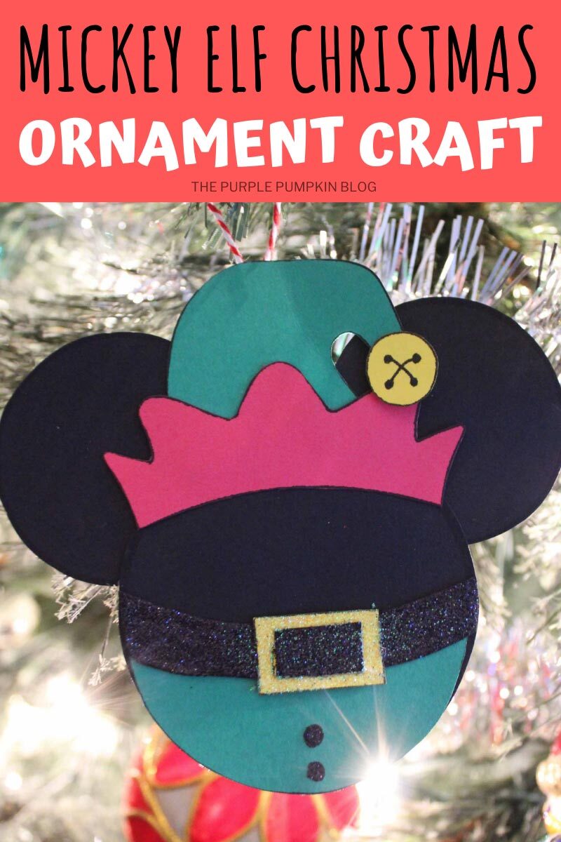 Mickey Elf Christmas Ornament Craft