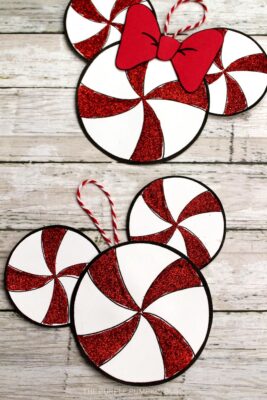 Mickey & Minnie Peppermint Ornament Craft