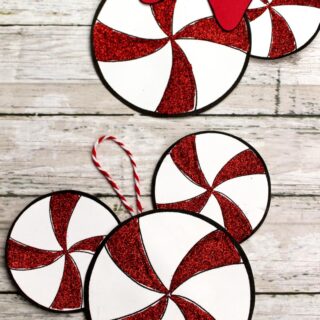 Mickey & Minnie Peppermint Ornament Craft
