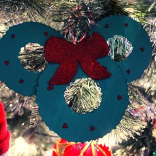 Mickey Mouse Wreath Christmas Tree Ornament