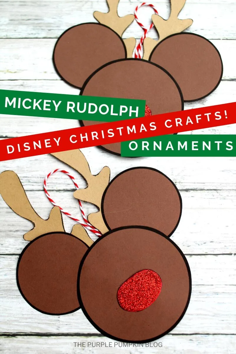 Reindeer Mickey Mouse Christmas Ornament Craft