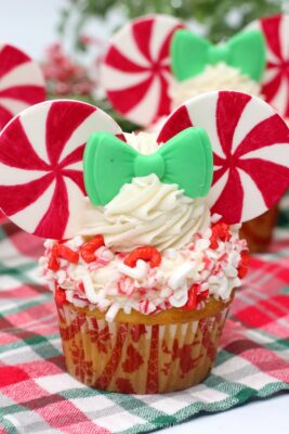 Minnie Mouse Peppermint Swirl Cupcake Recipe