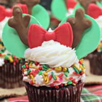 Minnie Mouse Reindeer Cupcakes Recipe