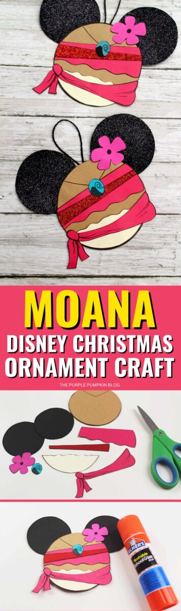 Moana Disney Christmas Ornament Craft