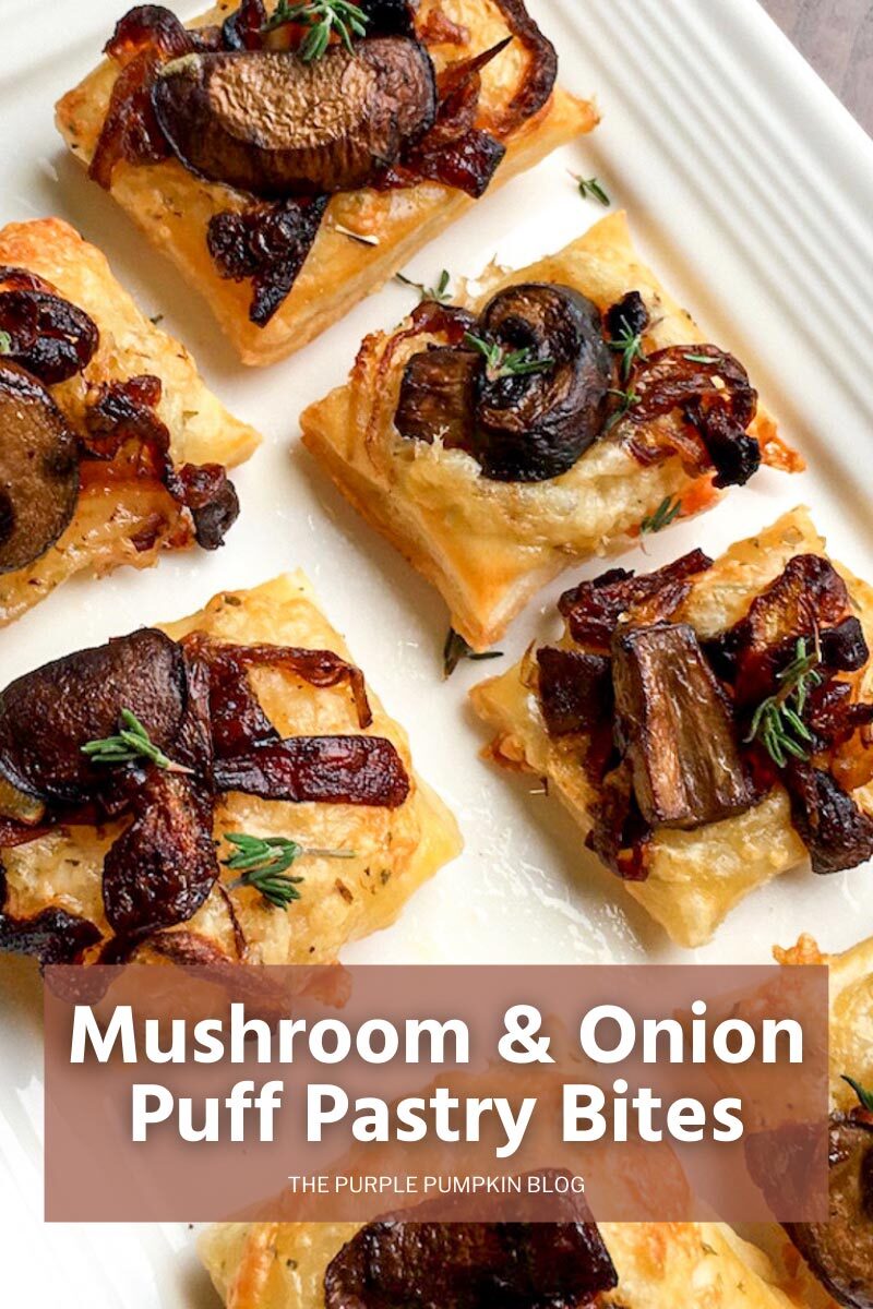 Mushroom & Onion Puff Pastry Bites