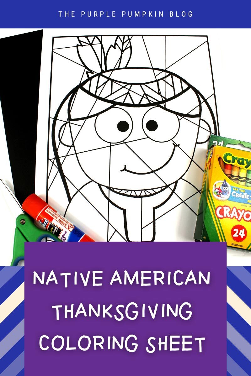 Native American Thanksgiving Coloring Sheet