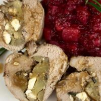 Recipe for Apple & Feta-Stuffed Pork Tenderloin