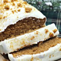 Recipe for Gingerbread Loaf with Cream Cheese Frosting