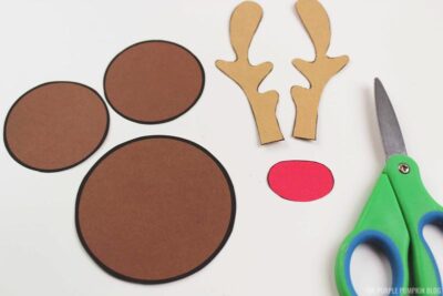 Reindeer Mickey Ornament Pieces