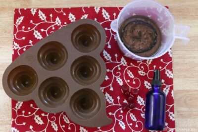 Soap ready for reindeer poop molds