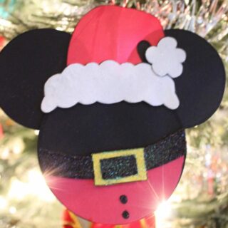 Santa Mickey Mouse Christmas Tree Ornament Craft