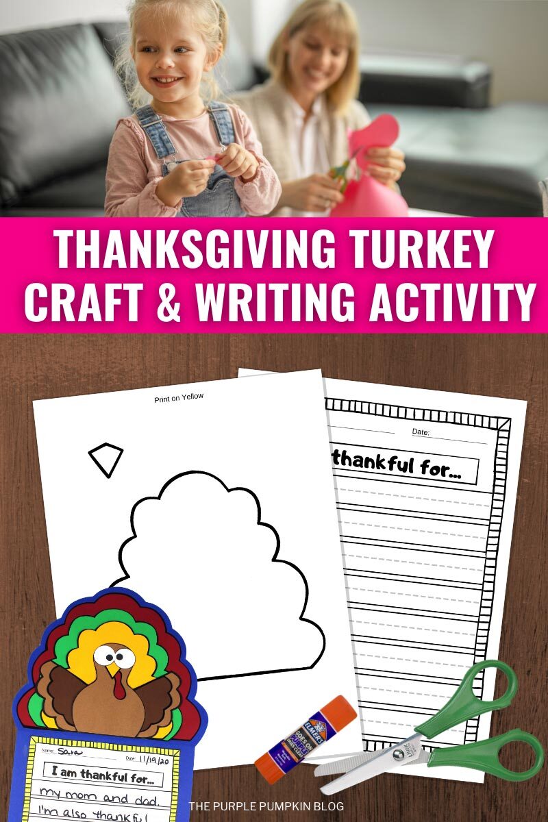 Thanksgiving Turkey Craft & Writing Activity