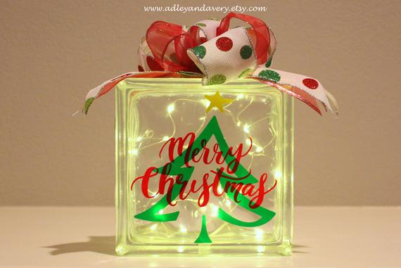 Glass Block Christmas Ideas