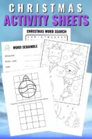 Free Printable Christmas Activity Sheets for Kids (Print at Home!)