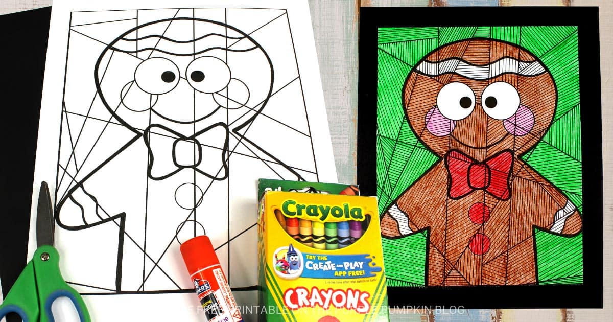 Free Printable Gingerbread Man Coloring Sheet for the Holidays!
