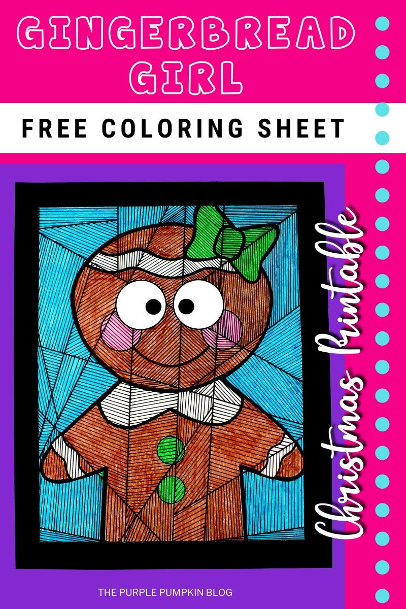 Free Gingerbread Girl Coloring Sheet Christmas Printable