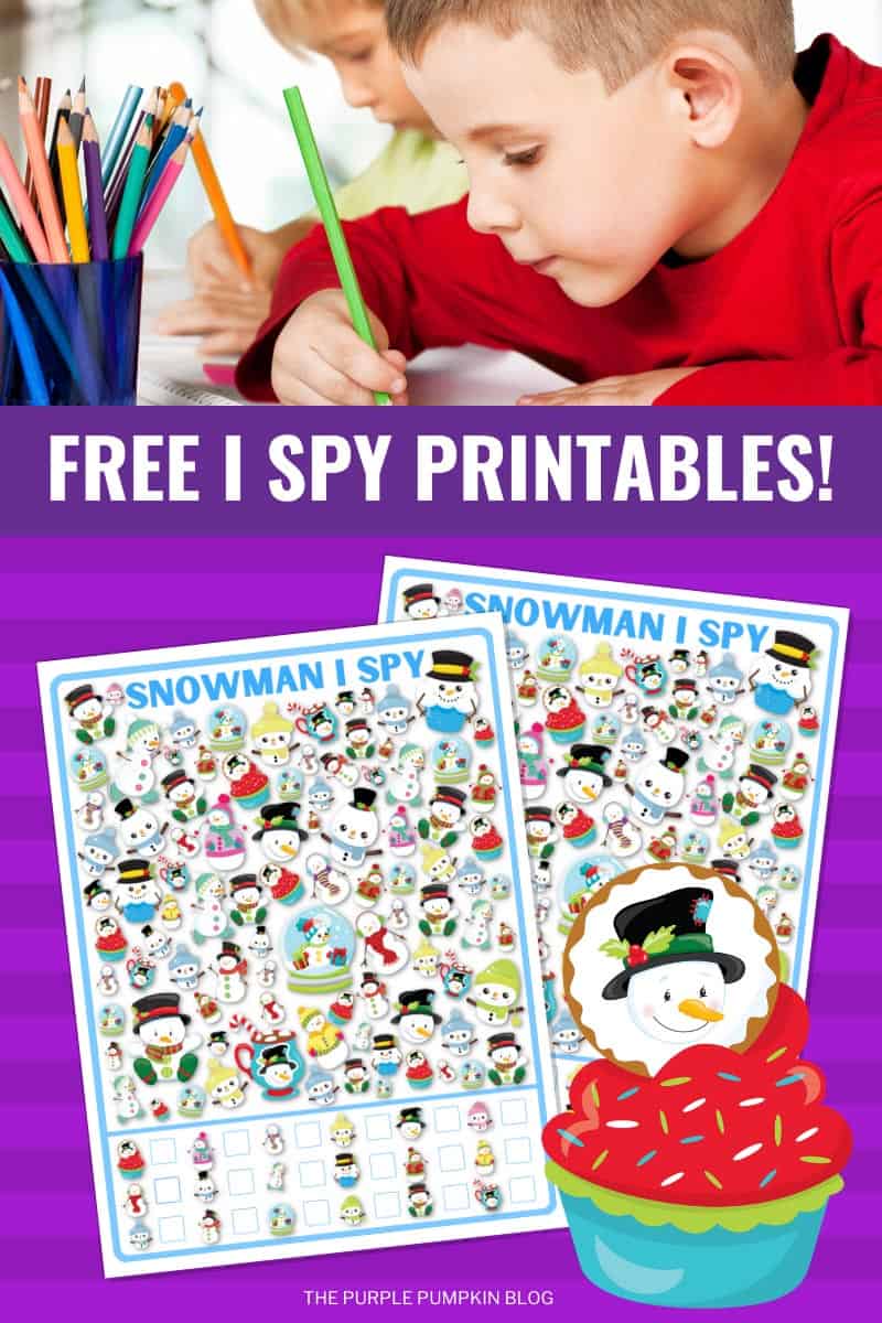 Fun & Free Snowman I Spy Game Printable for Winter!