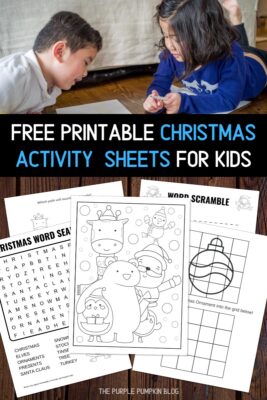 Free Printable Christmas Activity Sheets for Kids (Print at Home!)