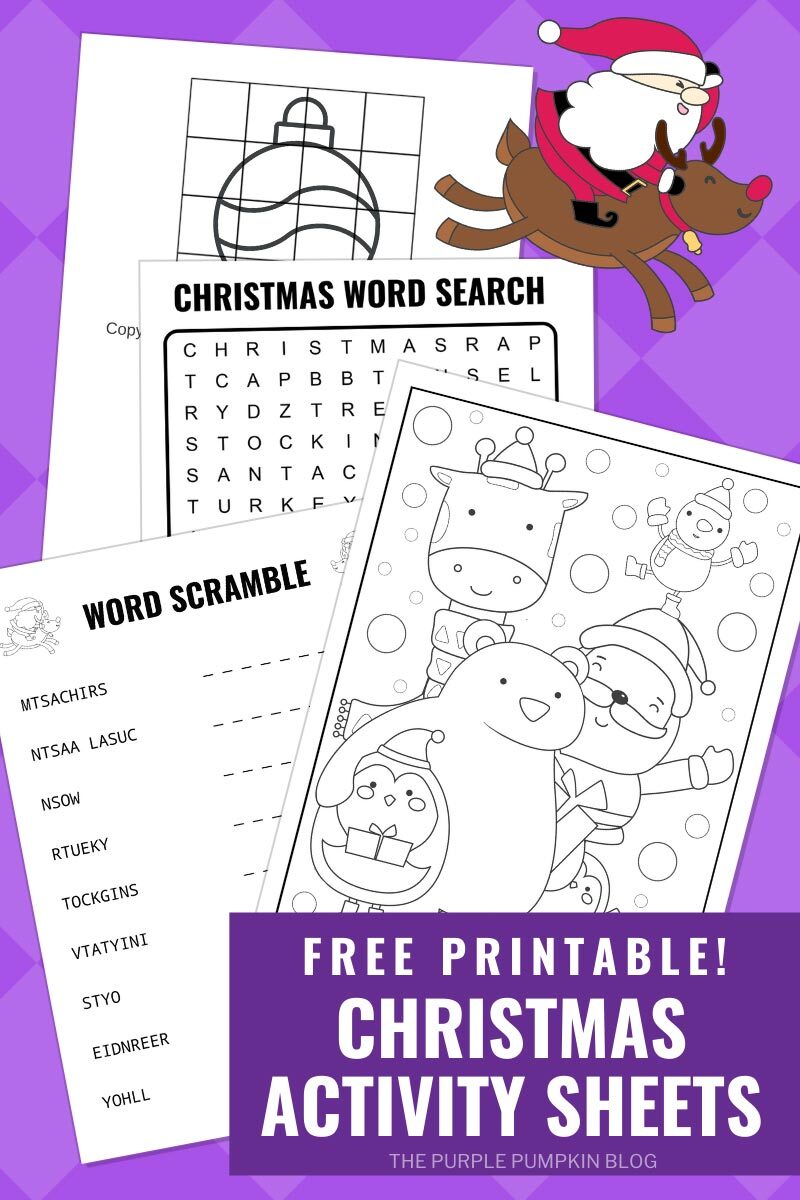 Free Printable Christmas Activity Sheets to Print at Home