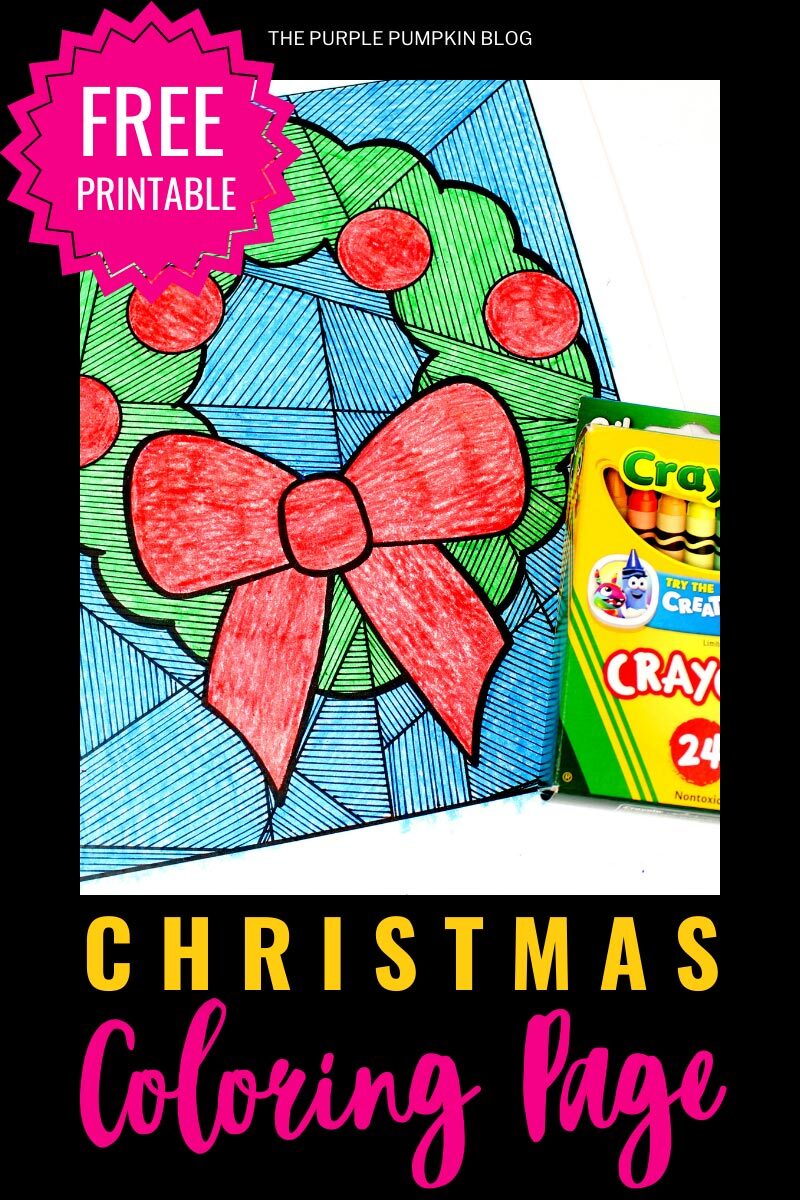 Free Printable Christmas Coloring Page
