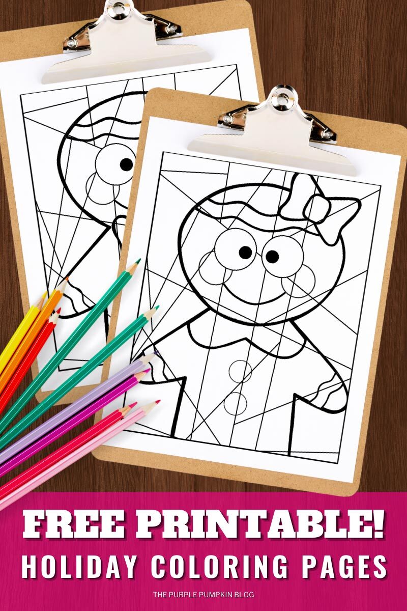 FREE Gingerbread Girl Coloring Pages – The Art Kit