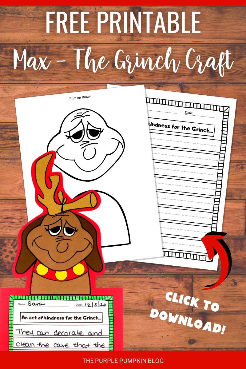 Free Printable Max - The Grinch Craft to Download