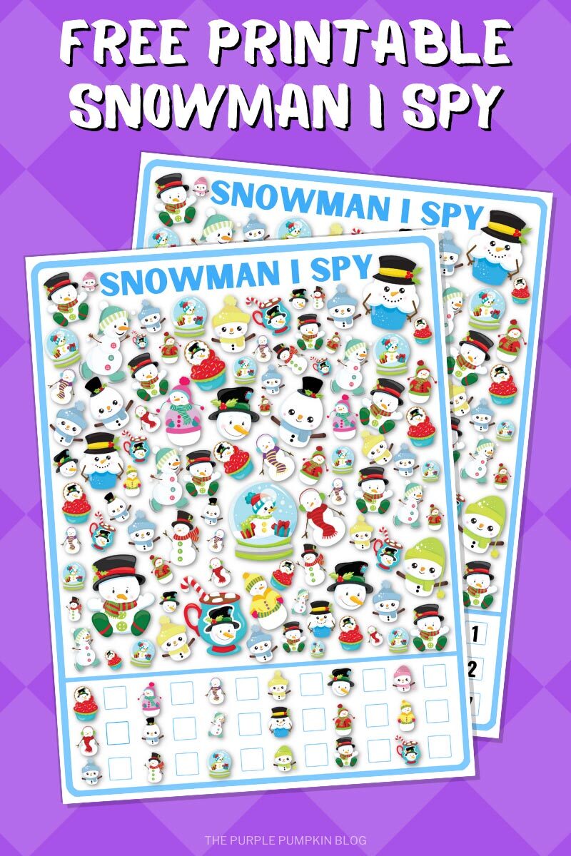 Free Printable Snowman I Spy