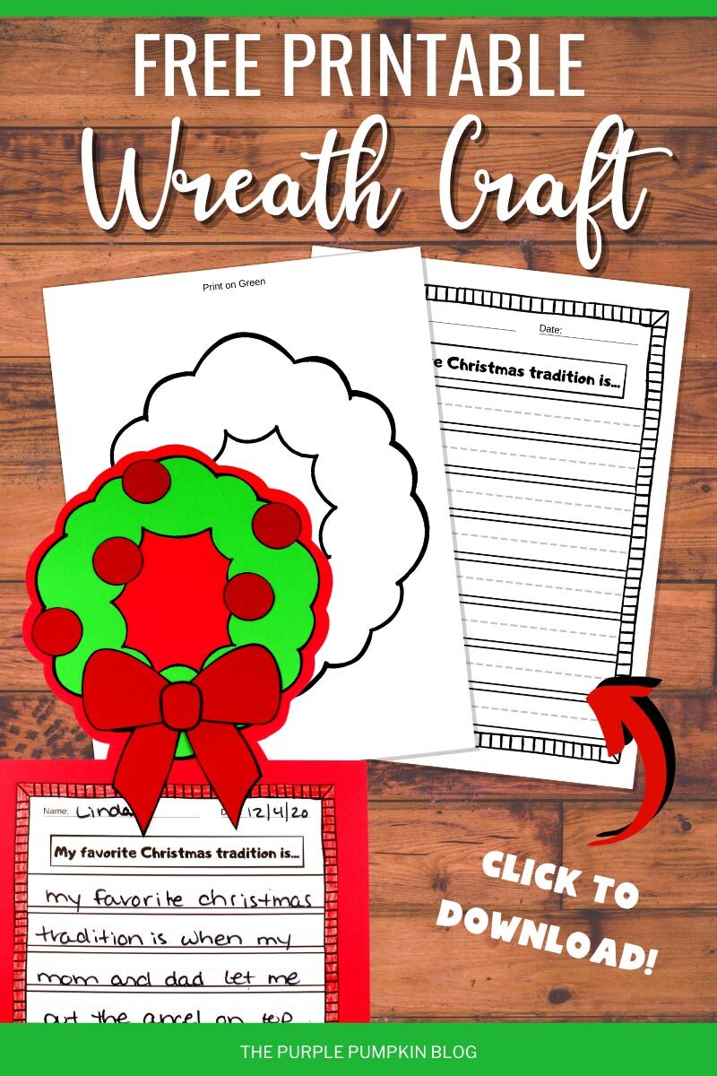 Free Printable Wreath Craft to Download
