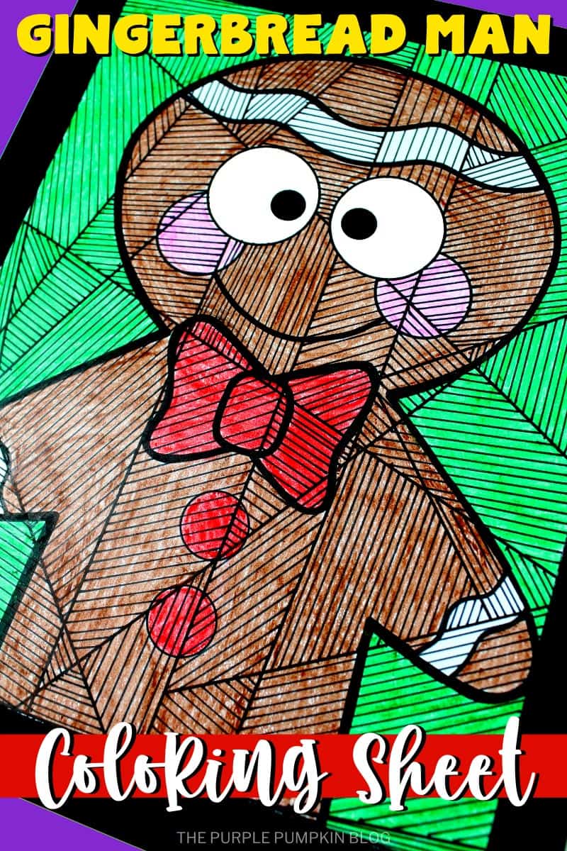 Free Printable Gingerbread Man Coloring Sheet for the Holidays!