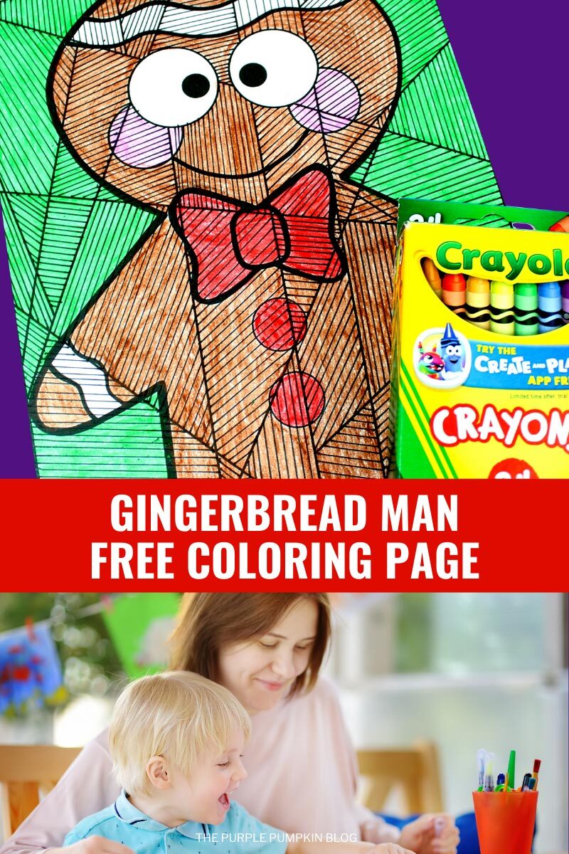 Gingerbread Man Free Coloring Page to Print