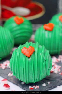Grinch Mint Hot Chocolate Cocoa Bombs Recipe