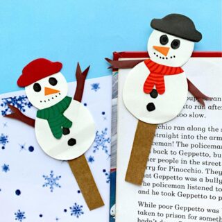 How To Make Snowman Bookmarks